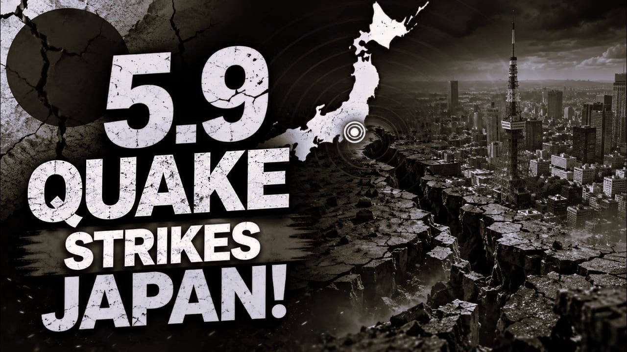 Japan earthquake today 5.9 magnitude earthquake near Tokyo August 23 2026